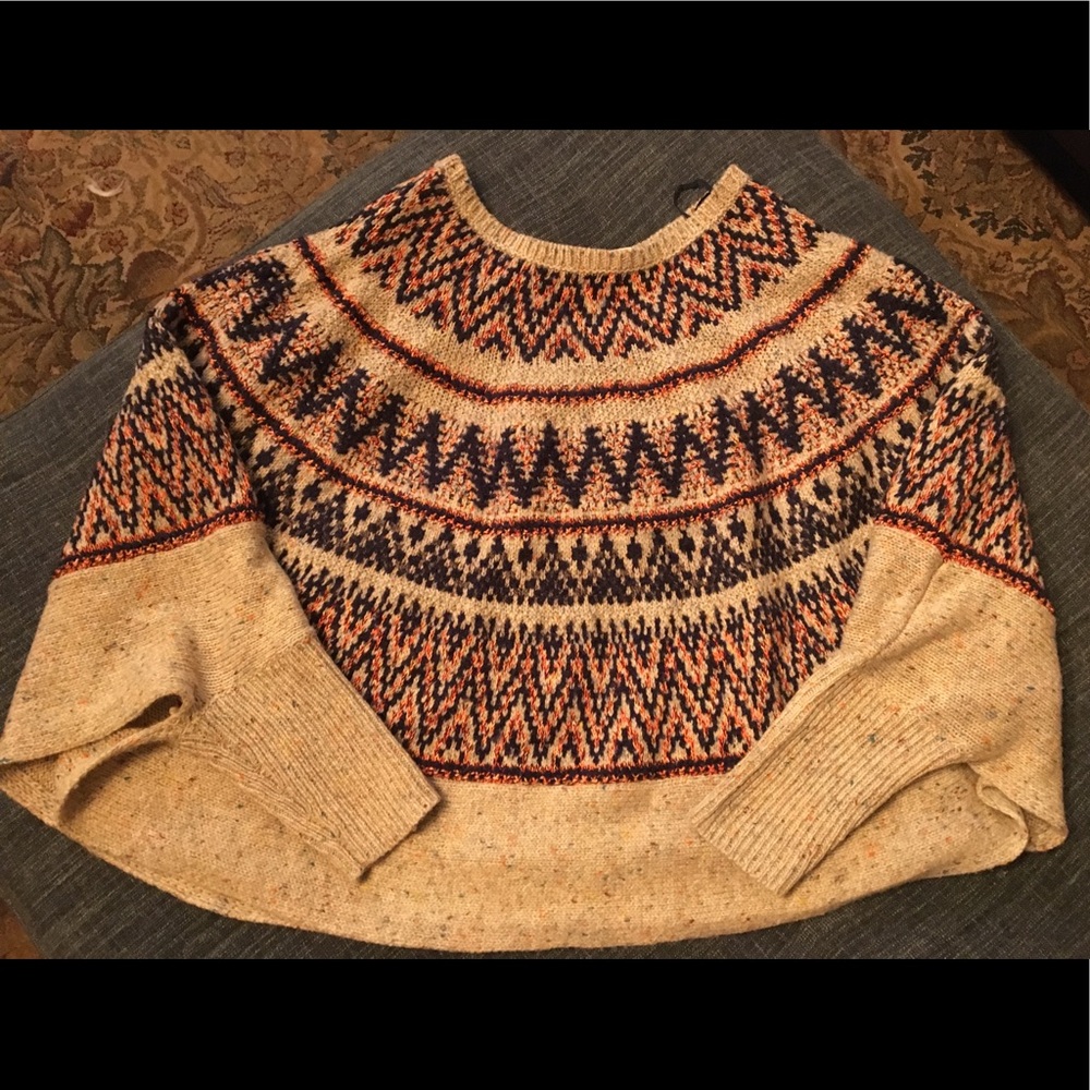 Anthropologie sweater cape